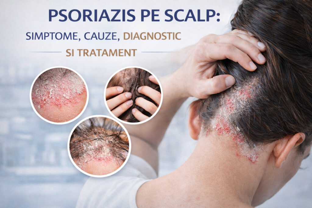 Psoriazis pe scalp: simptome, cauze, diagnostic și tratament