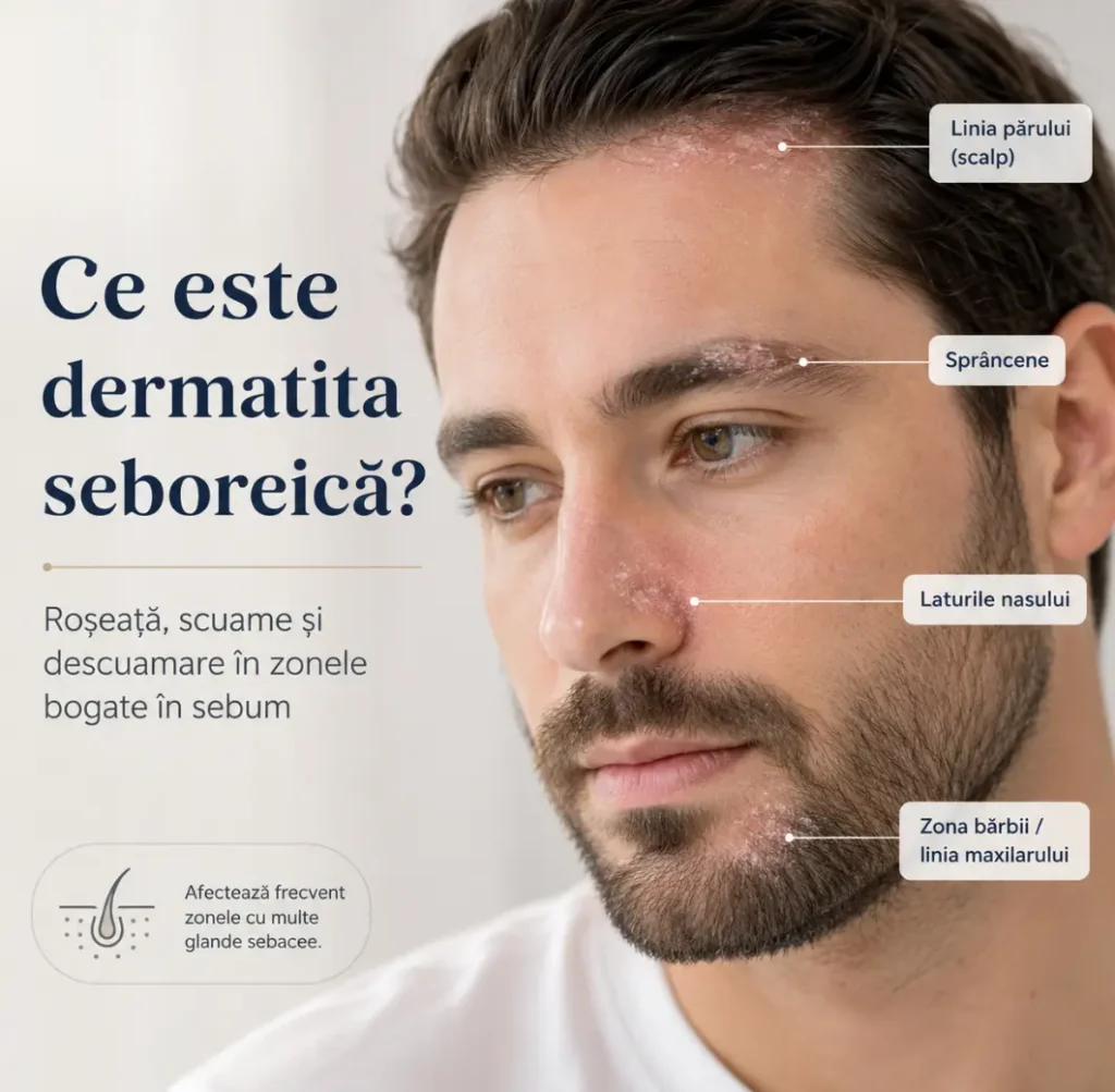 Dermatita seboreică: cauze, simptome și tratament